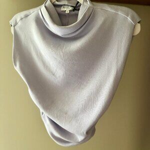 Michael Stars Amara Power Shoulder Tee - Amethyst